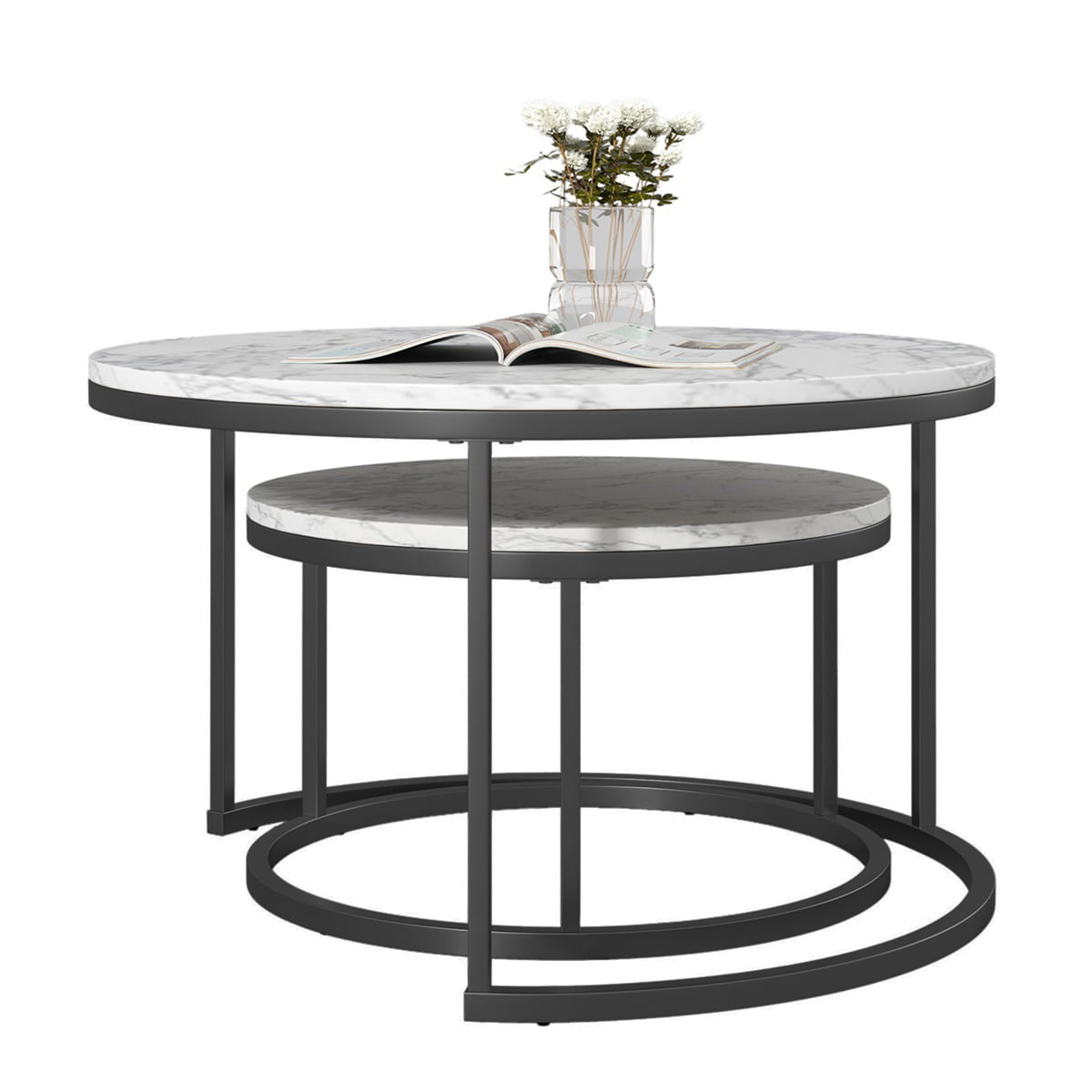 2 piece modern coffee table