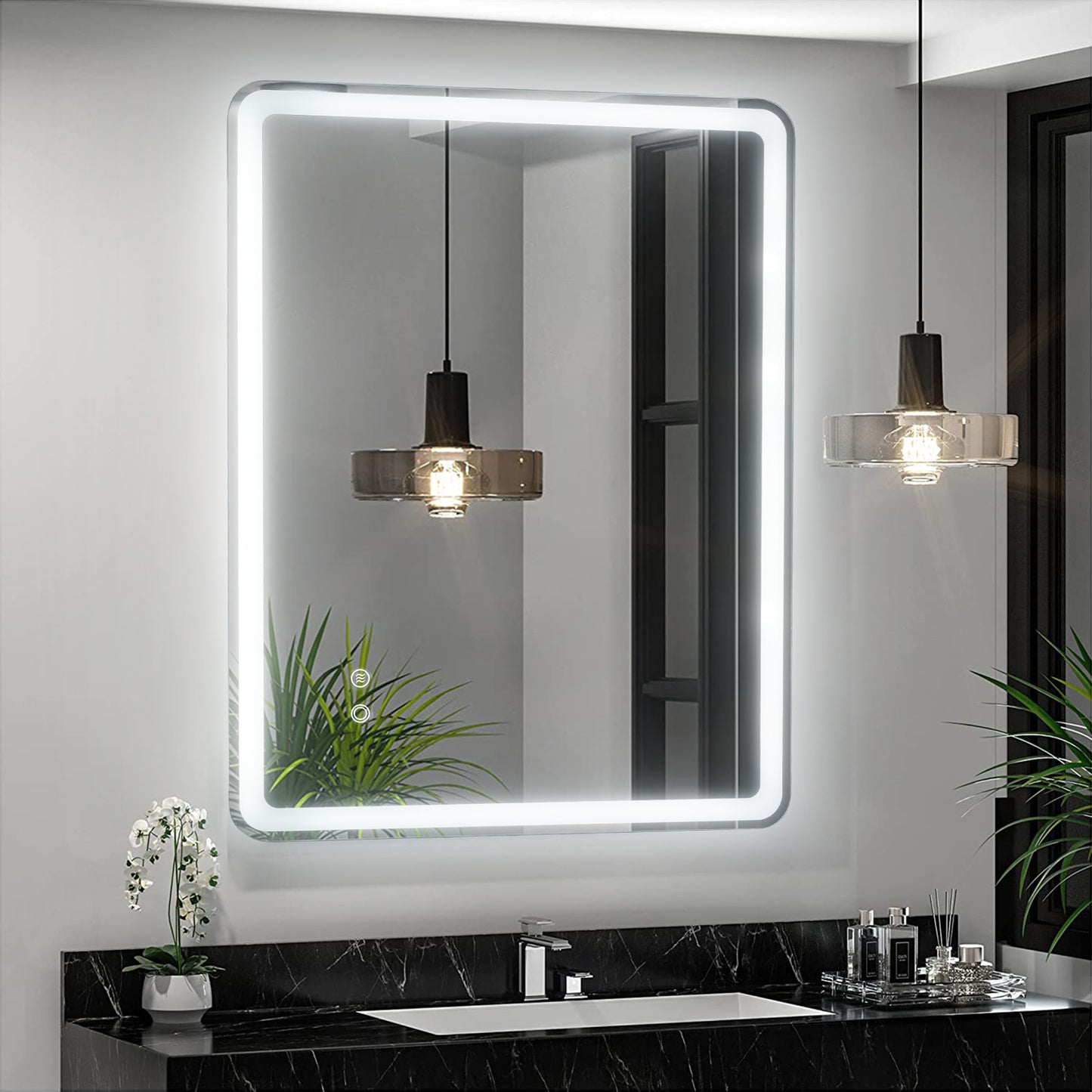 bathroom LED wall mounted vanity mirror