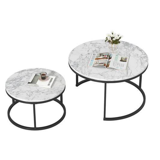 2 piece modern coffee table