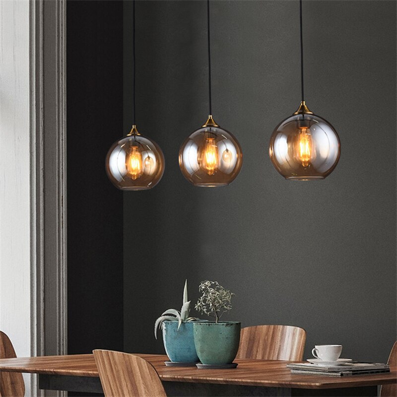 modern glass pendant lights