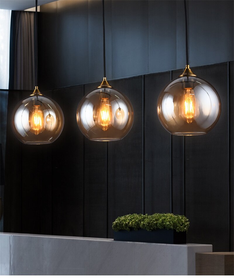 modern glass pendant lights